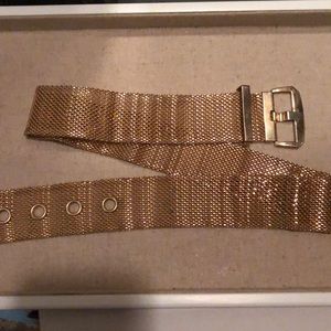 Vintage gold metal belt